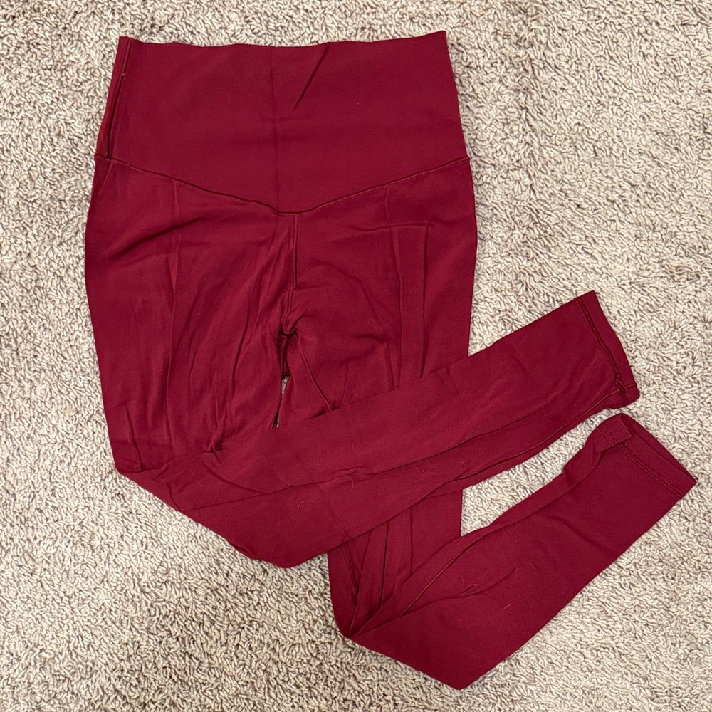 Aerie High-Rise Red Leggings